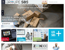 Tablet Screenshot of groupe-sbs.fr